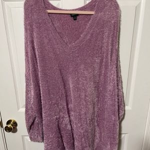 Torrid 4 purple fuzzy sweater